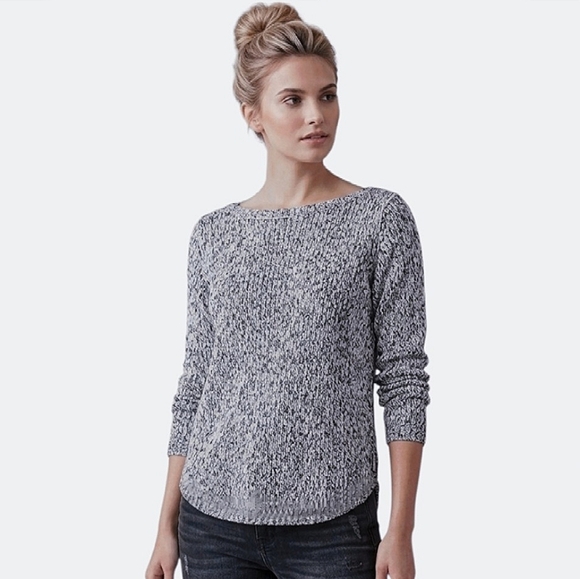 Banana Republic Sweaters - Banana Republic Italian Marl Heathered Boat Neck Raglan Knit Top